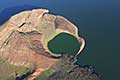 Sunken volcano, Lake Turkana, Northern Kenya