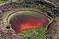 Fiery Lake near the Volcanic Barrier Turkana, Northern Kenya